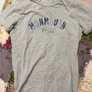 Monmouth University gray crew neck short sleeve t-shirt,size xl (women’s)